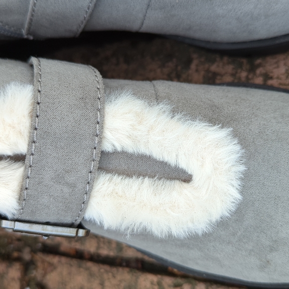 Anne Klein Shearling style Iflex Ankle Boots - Picture 6 of 15